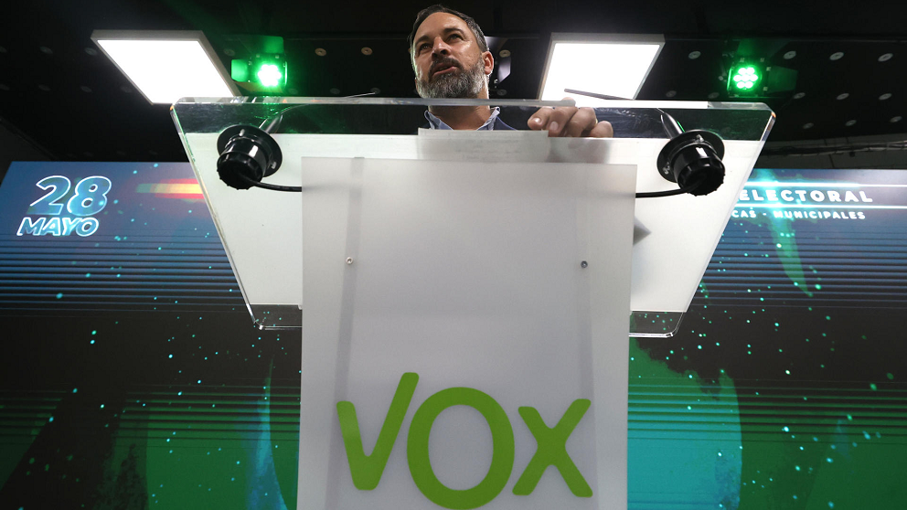 Las municipales consolidaron a Vox, liderado por Santiago Abascal, como tercer partido más grande del país.