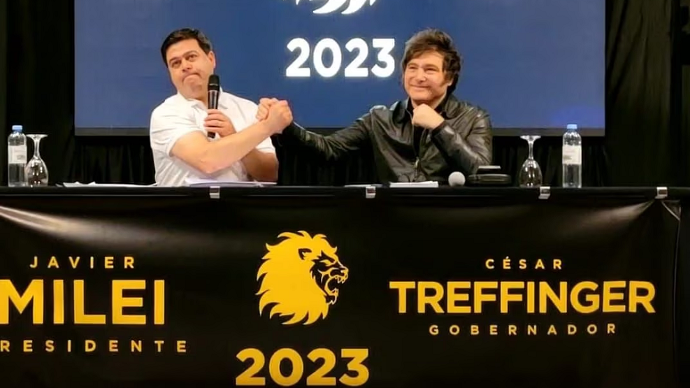 César Treffinger, candidato de Milei.